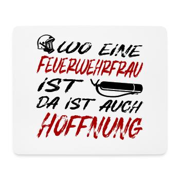 Firefighter design - Mouse Pad (horizontal) - white - Front