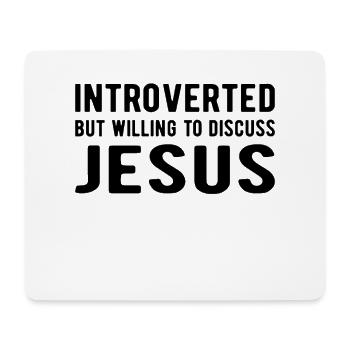 JÉSUS GOD BIBLE : Read : discuss Jesus - Tapis de souris (format paysage) - blanc - Devant
