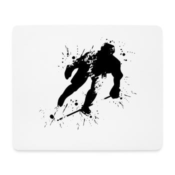 Ice Hockey cool - Mousepad (Querformat) - Weiß - Vorne