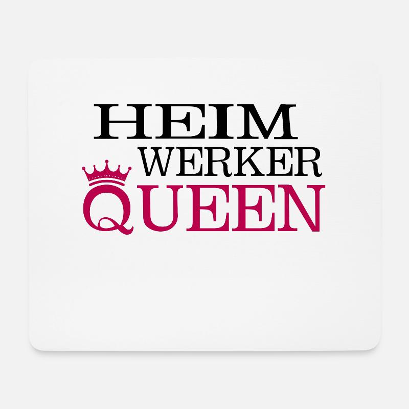 Heimwerker mama - Mousepad (Querformat) - Weiß