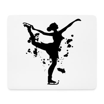 figure skating - Mouse Pad (horizontal) - white - Front