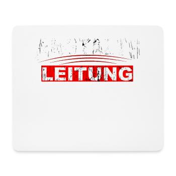 Lustiger Spruch Anstalts Leitung - Mousepad (Querformat) - Weiß - Vorne