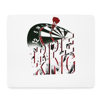 Dartboard with darts Triple King - Mouse Pad (horizontal) - white - Front