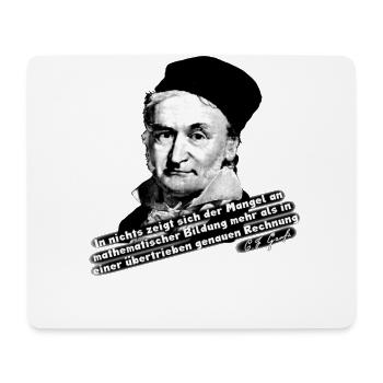 Carl Gauss Deutscher Mathematiker Physiker Mathe - Mousepad (Querformat) - Weiß - Vorne
