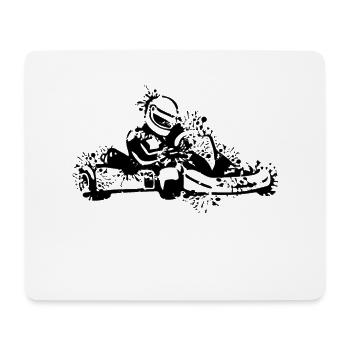 Go-kart design - Mouse Pad (horizontal) - white - Front