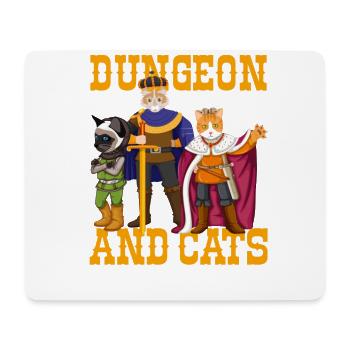 dungeon cats, dungeon cats game, rpg, - Mouse Pad (horizontal) - white - Front