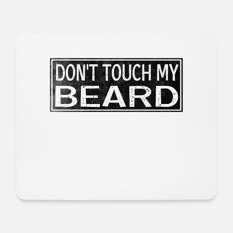 Bart Anfassen - Mousepad (Querformat) - Weiß