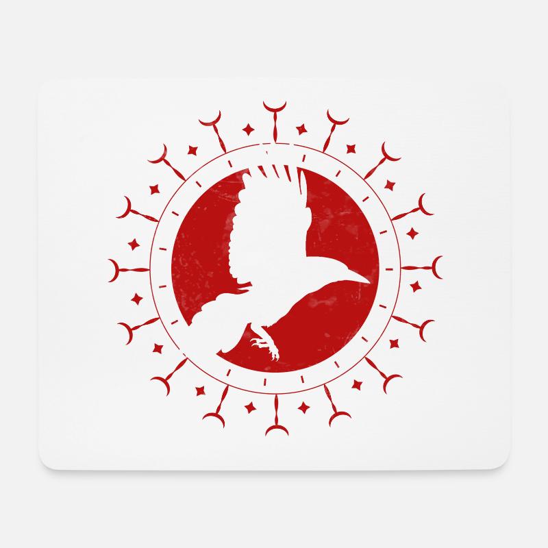 Rabe, Rabe Edgar Allen Poe, wicca, - Mousepad (Querformat) - Weiß