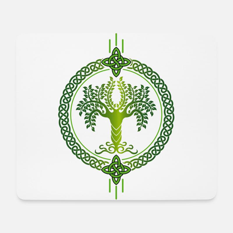 Lebensbaum, Lebensbaum, Keltisches symbol, Celtic, - Mousepad (Querformat) - Weiß
