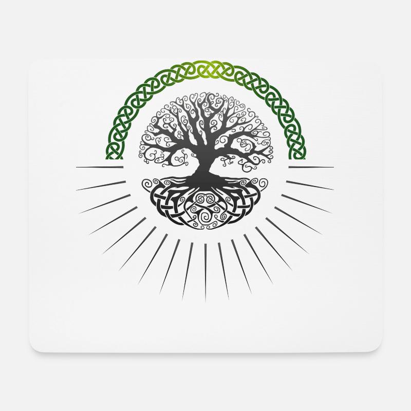 Lebensbaum, Lebensbaum, Baum, Baum des lebens, - Mousepad (Querformat) - Weiß