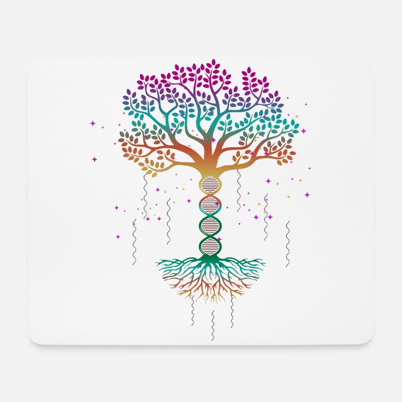 Lebensbaum, Lebensbaum Baum des lebens, Genetik, - Mousepad (Querformat) - Weiß