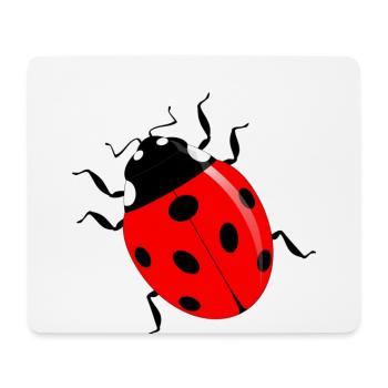 Marienkäfer - Mousepad (Querformat) - Weiß - Vorne