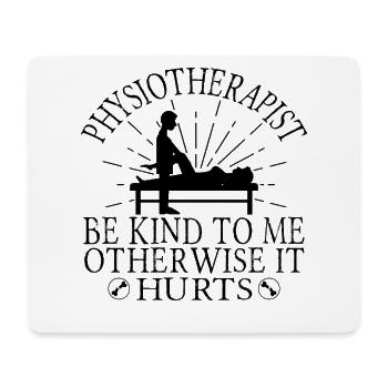 Physiotherapist funny - Mouse Pad (horizontal) - white - Front