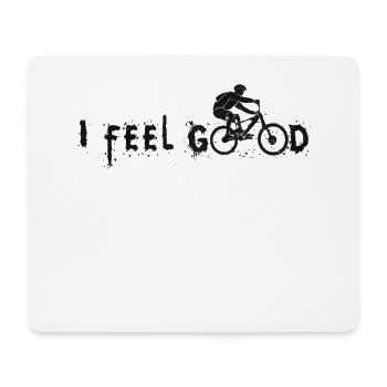 Mountain bike feel good - Mouse Pad (horizontal) - white - Front