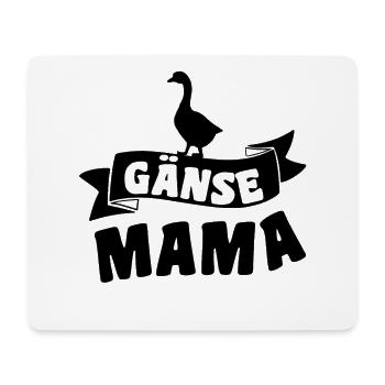 Gänse Mutter - Mousepad (Querformat) - Weiß - Vorne