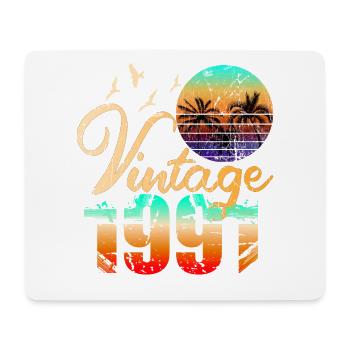 Retro Vintage 1991 - Mouse Pad (horizontal) - white - Front