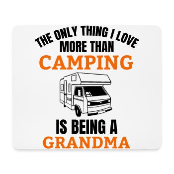 Camping camper granny caravan grandmother saying - Mouse Pad (horizontal) - white - Front