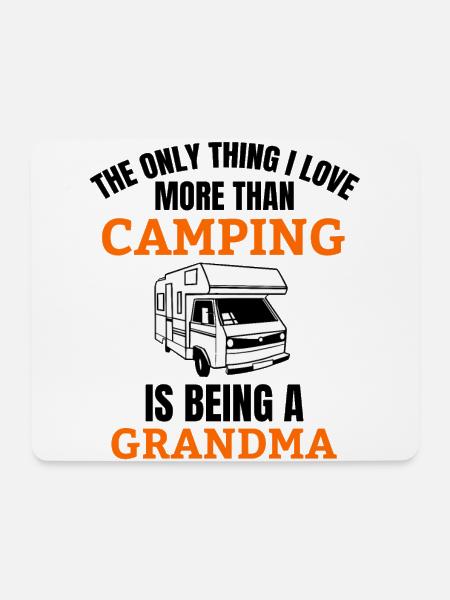 Camping Wohnmobil Oma Wohnwagen Großmutter Spruch - Mousepad (Querformat) - Weiß