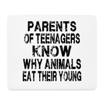 Teenage parents - Mouse Pad (horizontal) - white - Front