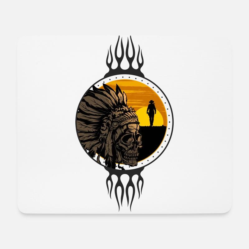 Dark Country, Dark Country Dark humor, Clubbers, - Mousepad (Querformat) - Weiß