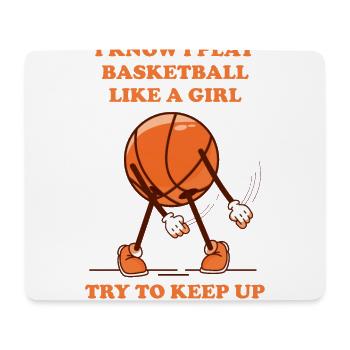 Basketball women's basketball coach - Mouse Pad (horizontal) - white - Front