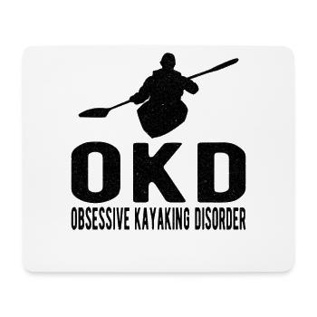 KAYAKING / KAYAK : obsessive Kayaking Disorder - Mouse Pad (horizontal) - white - Front