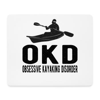 KAYAKING / KAYAK : obsessive Kayaking Disorder - Mouse Pad (horizontal) - white - Front