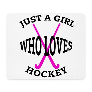 Hockey féminin hockey sur glace filles hockey sur glace - Tapis de souris (format paysage) - blanc - Devant