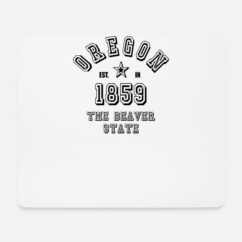 Oregon USA - Mousepad (Querformat) - Weiß