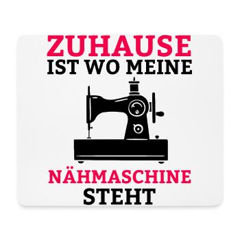 Stricken Geschenk Schneider Nähen Nähmaschine - Mousepad (Querformat) - Weiß - Vorne
