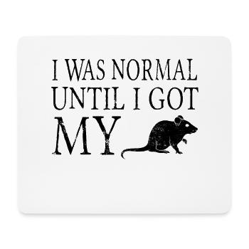 Rat Pet - Mouse Pad (horizontal) - white - Front