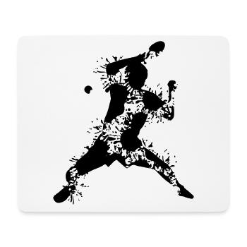 Ping-ping-cong design - Tapis de souris (format paysage) - blanc - Devant
