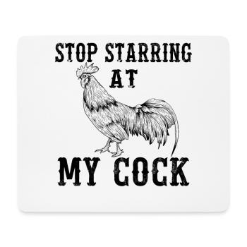 Funny Farmer Chicken Funny Cock Country Farm gift - Mouse Pad (horizontal) - white - Front
