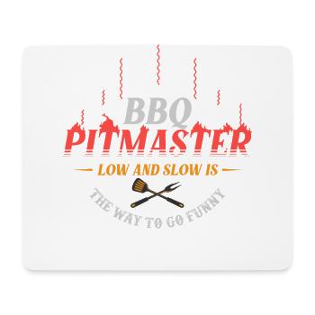 Barbecue, Barbecue texas, Chef de Barbecue, - Tapis de souris (format paysage) - blanc - Devant
