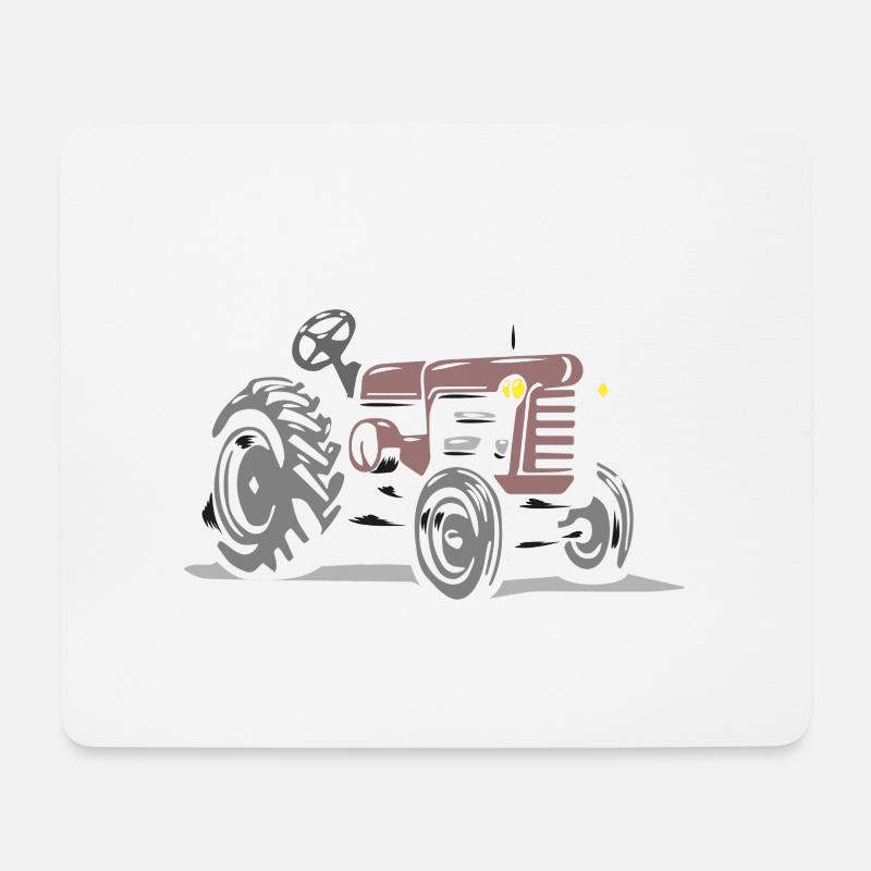 tractor pulling, tractor pulling Traktor, pulling, - Mousepad (Querformat) - Weiß