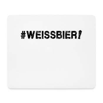 Weißbier - Mousepad (Querformat) - Weiß - Vorne