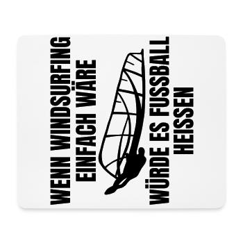 Windsurfing Windsurfer Papa Kitesurfer Fußball - Mousepad (Querformat) - Weiß - Vorne