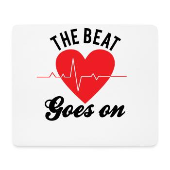 HEART SURGERY HEART ATTACK : The Beat Goes On - Mouse Pad (horizontal) - white - Front