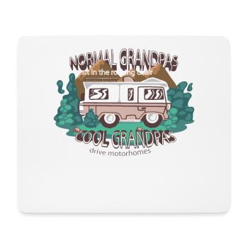Coole Opas fahren Wohnmobil - Mousepad (Querformat) - Weiß - Vorne
