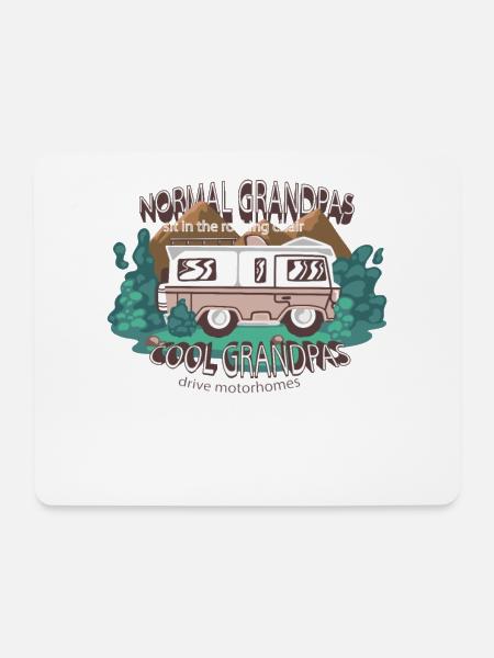 Coole Opas fahren Wohnmobil - Mousepad (Querformat) - Weiß