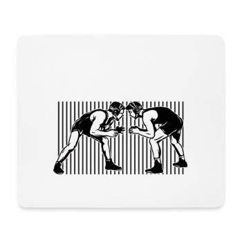 Wrestling, wrestling Greek Roman style, - Mouse Pad (horizontal) - white - Front