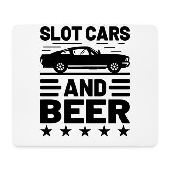 Slot Car Racing Nostalgic Muscle Car Project Car - Mousepad (Querformat) - Weiß - Vorne