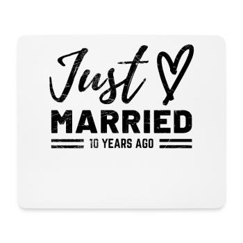 10th wedding anniversary - Mouse Pad (horizontal) - white - Front