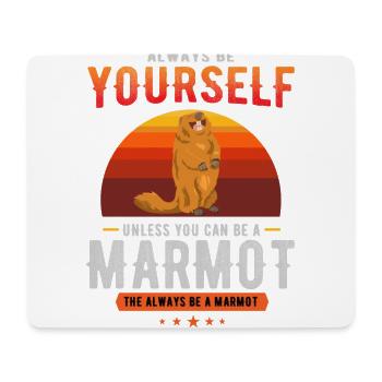 marmot, marmot groundhog, groundhog day, - Mouse Pad (horizontal) - white - Front