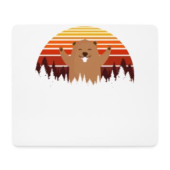 marmot, marmot rodent, marmots, - Mouse Pad (horizontal) - white - Front