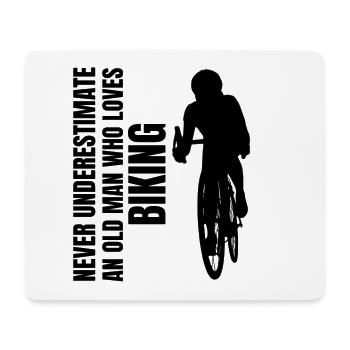Bicycle Father Bicycle Tour Grandpa Cycling Dad Cycling - Mouse Pad (horizontal) - white - Front