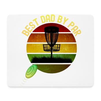 Beste Papa von Par lustige Herren Disc Golf Design Vater - Mousepad (Querformat) - Weiß - Vorne