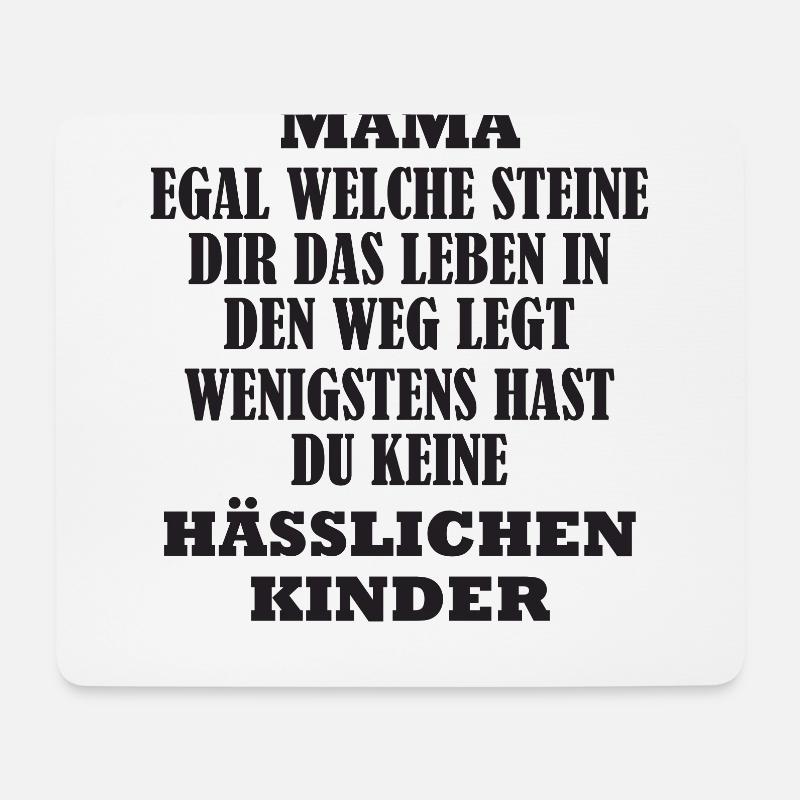 Mom Spruch Muttertag lustige Geschenk Mama Mutter - Mousepad (Querformat) - Weiß