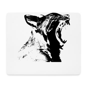 Lynx Motif Wildcat Lynx Motif Cat - Mouse Pad (horizontal) - white - Front