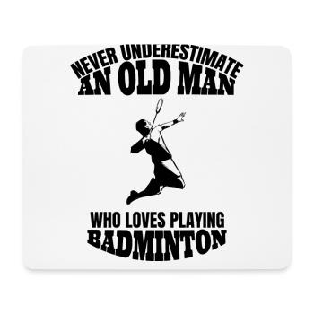 Amateur de plumes badminton cadeau de plume - Tapis de souris (format paysage) - blanc - Devant
